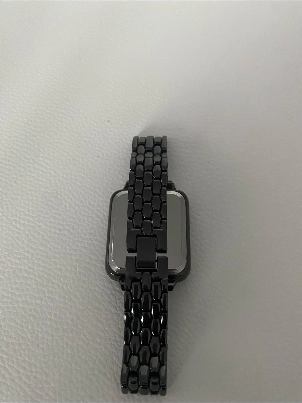 Women’s Black Digital Watch LED Touchscreen Rhinestone Square Face Watch